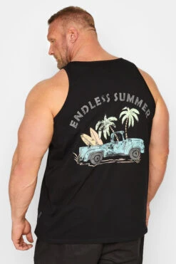 BadRhino Big & Tall 2 PACK Black & Yellow 'Endless Summer' Vests -Menswear Mode Sales Store 00019936 bf96 41 207950 B