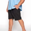 BadRhino Big & Tall Black Stretch Chino Shorts