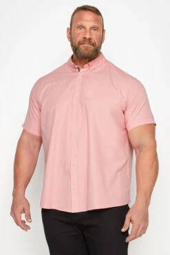 BadRhino Big & Tall Pink Poplin Shirt