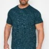 BadRhino Big & Tall Teal Green Injected Slub T-Shirt