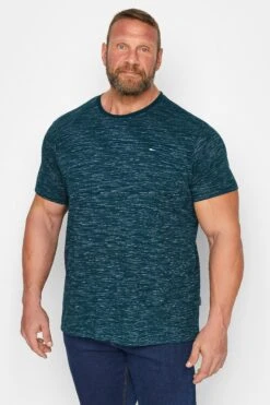 BadRhino Big & Tall Teal Green Injected Slub T-Shirt