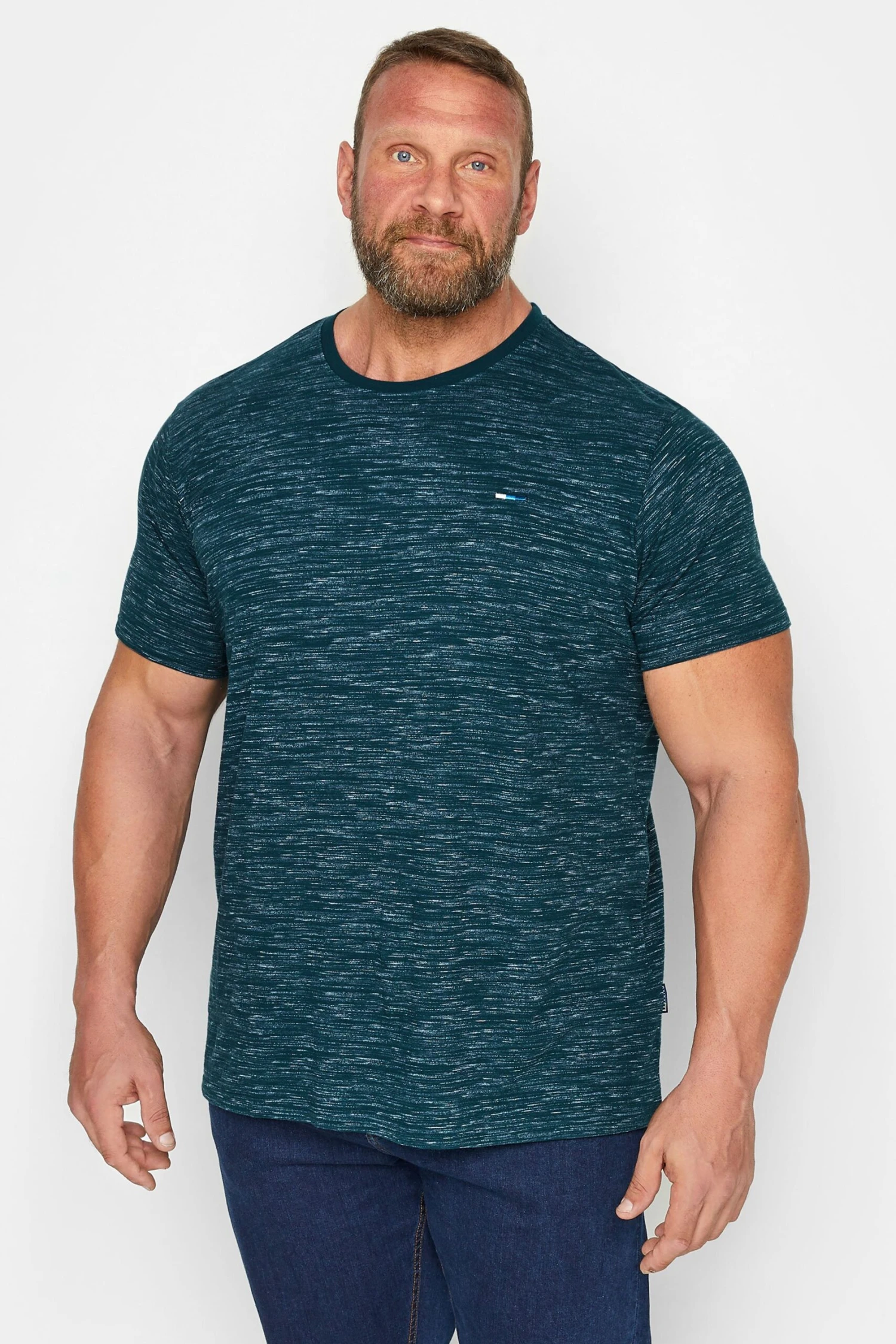 BadRhino Big & Tall Teal Green Injected Slub T-Shirt 1 BadRhino Big & Tall Teal Green Injected Slub T-Shirt