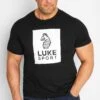 LUKE 1977 Big & Tall Black Gloss Print Logo T-Shirt