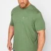 BEN SHERMAN Big & Tall Rich Fern Green Signature Pocket T-Shirt