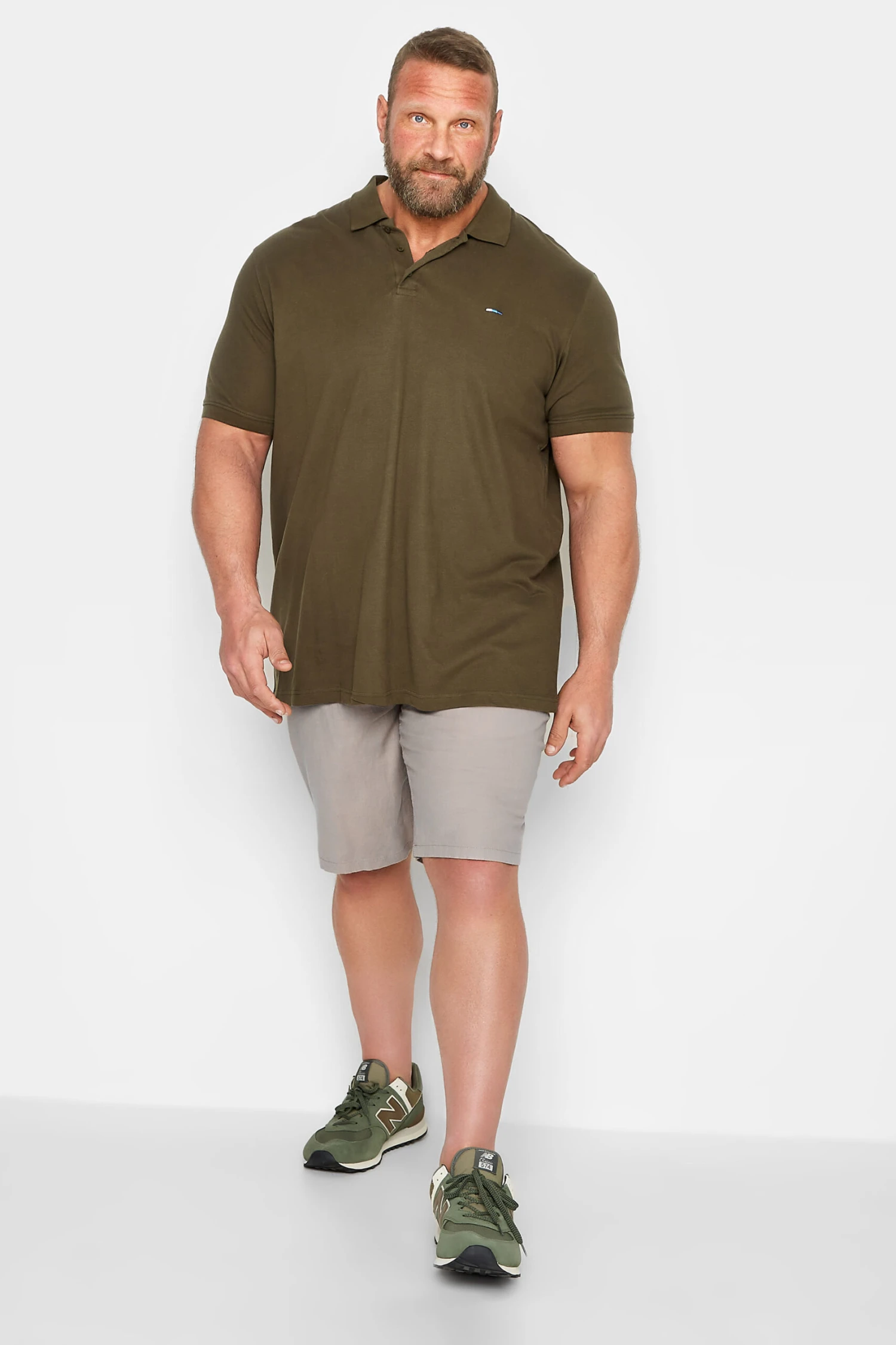 JACK & JONES Big & Tall Beige Brown Linen Blend Shorts 2 JACK & JONES Big & Tall Beige Brown Linen Blend Shorts - Image 2