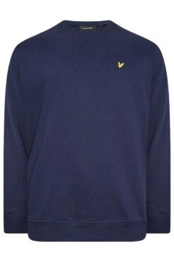 LYLE & SCOTT Big & Tall Navy Blue Crew Neck Sweatshirt 5 LYLE & SCOTT Big & Tall Navy Blue Crew Neck Sweatshirt -Menswear Mode Sales Store 03a88c9f 65f8 40 208486 X