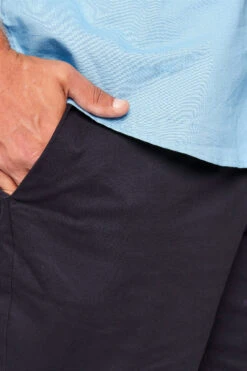 BadRhino Big & Tall Navy Blue Stretch Chino Shorts -Menswear Mode Sales Store 081684d0 75cd 49 204923 D