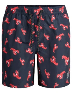 JACK & JONES Big & Tall Navy Blue Lobster Swim Shorts -Menswear Mode Sales Store 0a7db97d 2654 41 207470 X