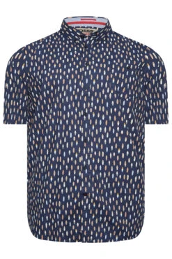 D555 Big & Tall Navy Blue Surf Board Print Shirt -Menswear Mode Sales Store 0b1d2eb9 ec76 4c 207619 X