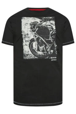 D555 Big & Tall Black Motorbike Printed T-Shirt 5 D555 Big & Tall Black Motorbike Printed T-Shirt -Menswear Mode Sales Store 0b8e0647 3044 4c 207638 X