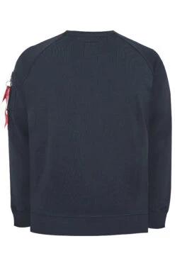 ALPHA INDUSTRIES Big & Tall Navy Blue X-Fit Sweatshirt -Menswear Mode Sales Store 0b982a2a 3730 43 203418 BK