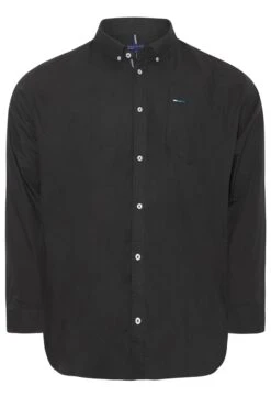 BadRhino Big & Tall Black Logo Poplin Long Sleeve Shirt -Menswear Mode Sales Store 0c63dd5b d628 49 203812 XR