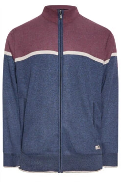D555 Big & Tall Blue & Red Colourblock Fleece -Menswear Mode Sales Store 0c6f9ada c650 4e 208426 X
