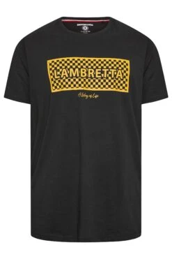 LAMBRETTA Big & Tall Black Logo Graphic Print T-Shirt -Menswear Mode Sales Store 0f29df14 ad45 48 207809 X