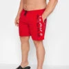JACK & JONES Big & Tall Red Logo Swim Shorts