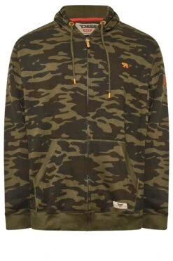 D555 Big & Tall Green Camo Zip Through Hoodie 5 D555 Big & Tall Green Camo Zip Through Hoodie -Menswear Mode Sales Store 14a7f977 1614 4e 206856 X