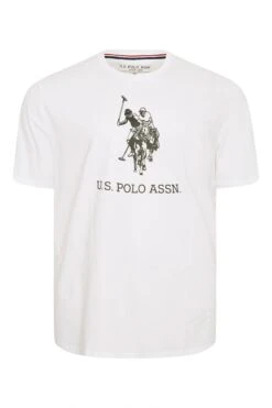 U.S. POLO ASSN. Big & Tall White Rider Logo T-Shirt -Menswear Mode Sales Store 16e18d55 2c2a 40 206349 X