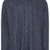Ben Sherman Navy Blue Stipple Print Long Sleeve Shirt