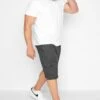KAM Big & Tall Charcoal Grey Cargo Lounge Shorts