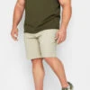 BadRhino Big & Tall Stone Brown Stretch Chino Shorts
