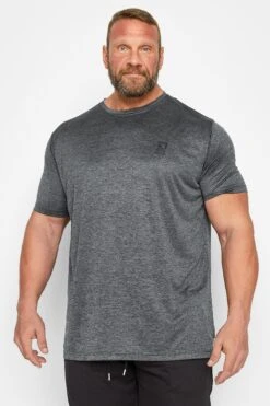 D555 Big & Tall Dark Grey Dry Wear T-Shirt