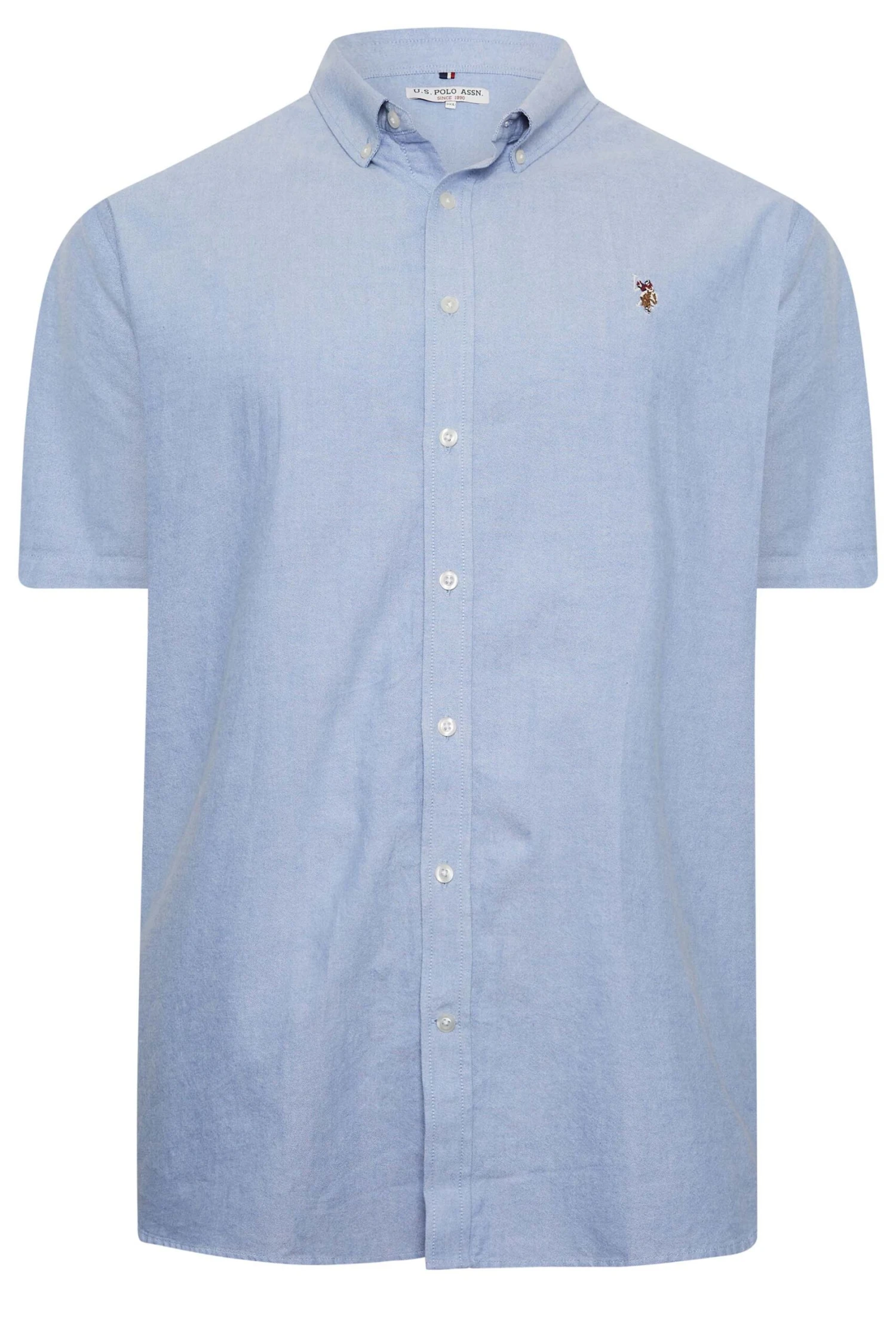 U.S. POLO ASSN. Big & Tall Light Blue Short Sleeve Shirt 3 U.S. POLO ASSN. Big & Tall Light Blue Short Sleeve Shirt - Image 3
