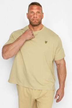 LYLE & SCOTT Big & Tall Beige Brown Core T-Shirt