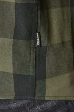 JACK & JONES Big & Tall Green Check Shirt -Menswear Mode Sales Store 1e989e06 acbc 4a 204721 S