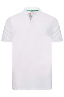 D555 Big & Tall White Core Polo Shirt -Menswear Mode Sales Store 1f16cb74 57f9 44 208114 X