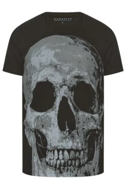 BadRhino Big & Tall Black Large Skull T-Shirt -Menswear Mode Sales Store 1f381053 d73e 47 207962 X