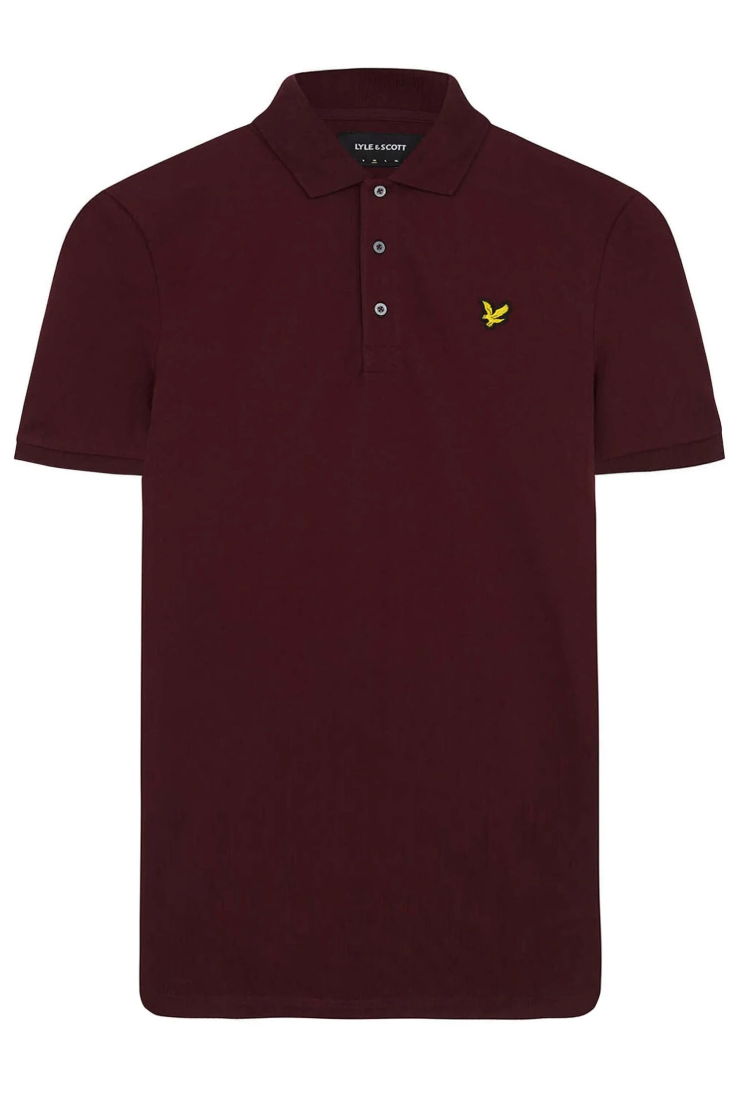 LYLE & SCOTT Big & Tall Burgundy Red Core Polo Shirt 2 LYLE & SCOTT Big & Tall Burgundy Red Core Polo Shirt - Image 2