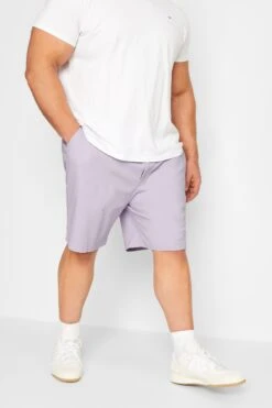 BadRhino Big & Tall Purple Stretch Chino Shorts