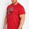 JACK & JONES Big & Tall Red Printed T-Shirt