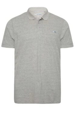 BadRhino Big & Tall Grey Marl Core Polo Shirt -Menswear Mode Sales Store 228c0561 cfe5 44 203784 XR