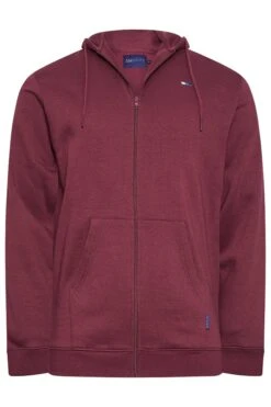BadRhino Burgundy Red Zip Through Hoodie -Menswear Mode Sales Store 22e2389e ad1c 47 208730 X