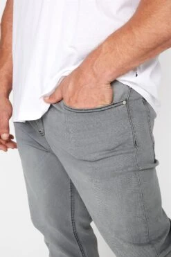 BadRhino Big & Tall Grey Stretch Jeans 5 BadRhino Big & Tall Grey Stretch Jeans -Menswear Mode Sales Store 2302d691 0772 44 206366 C