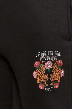 BadRhino Big & Tall Black 'Fearless & Ferocious' Joggers -Menswear Mode Sales Store 25873abf 6126 48 207378 Z