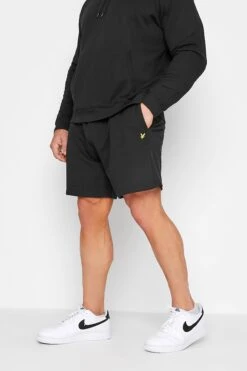 LYLE & SCOTT Big & Tall Black Sweat Shorts