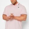 D555 Big & Tall Light Pink Logo Polo Shirt