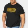 LAMBRETTA Big & Tall Black Logo Graphic Print T-Shirt