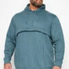 BadRhino Big & Tall Blue Pouch Pocket Hoodie