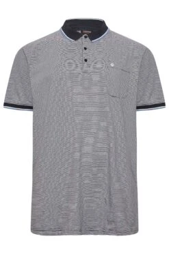 ESPIONAGE Big & Tall Navy Blue Stripe Polo Shirt -Menswear Mode Sales Store 2da24ae5 3f57 41 206844 X