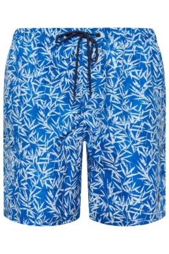 ESPIONAGE Big & Tall Blue Bamboo Print Swim Shorts -Menswear Mode Sales Store 30de35df 6b85 4d 207775 X