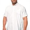 BadRhino Big & Tall White Poplin Short Sleeve Shirt