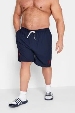U.S. POLO ASSN. Big & Tall Navy Blue Player 3 Swim Shorts