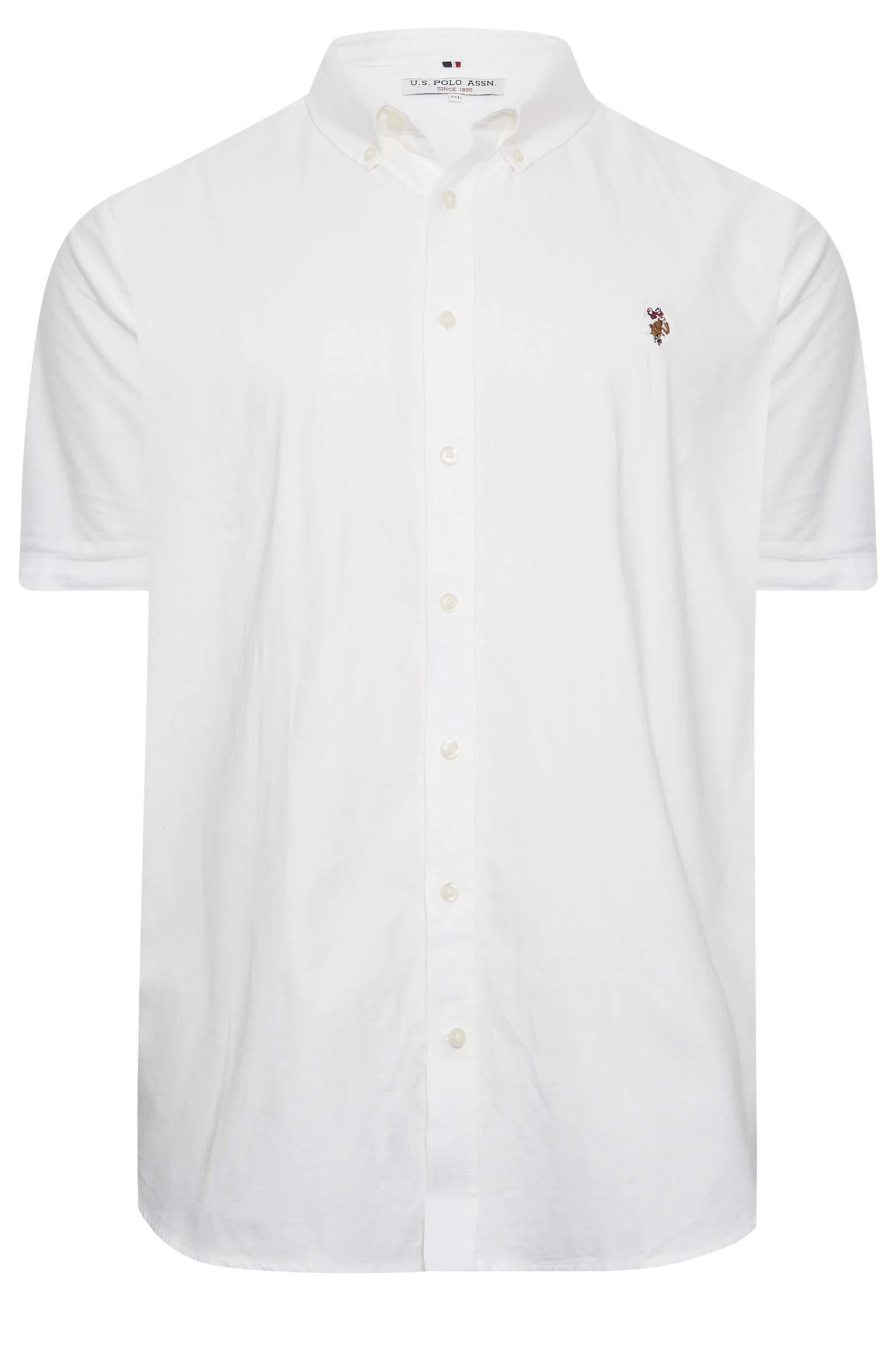 U.S. POLO ASSN. Big & Tall White Short Sleeve Shirt 3 U.S. POLO ASSN. Big & Tall White Short Sleeve Shirt - Image 3