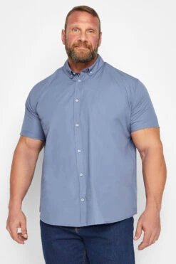 BadRhino Big & Tall Blue Poplin Shirt