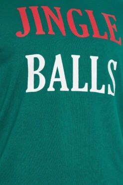 BadRhino Big & Tall Green 'Jingle' Slogan Christmas T-Shirt -Menswear Mode Sales Store 32df4df7 12a8 4e 208773 Z
