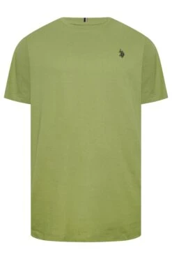 U.S. POLO ASSN. Big & Tall Green Short Sleeve Core T-Shirt -Menswear Mode Sales Store 338dbe07 11aa 4e 207887 X