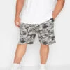 D555 Big & Tall Grey Camo Jersey Shorts